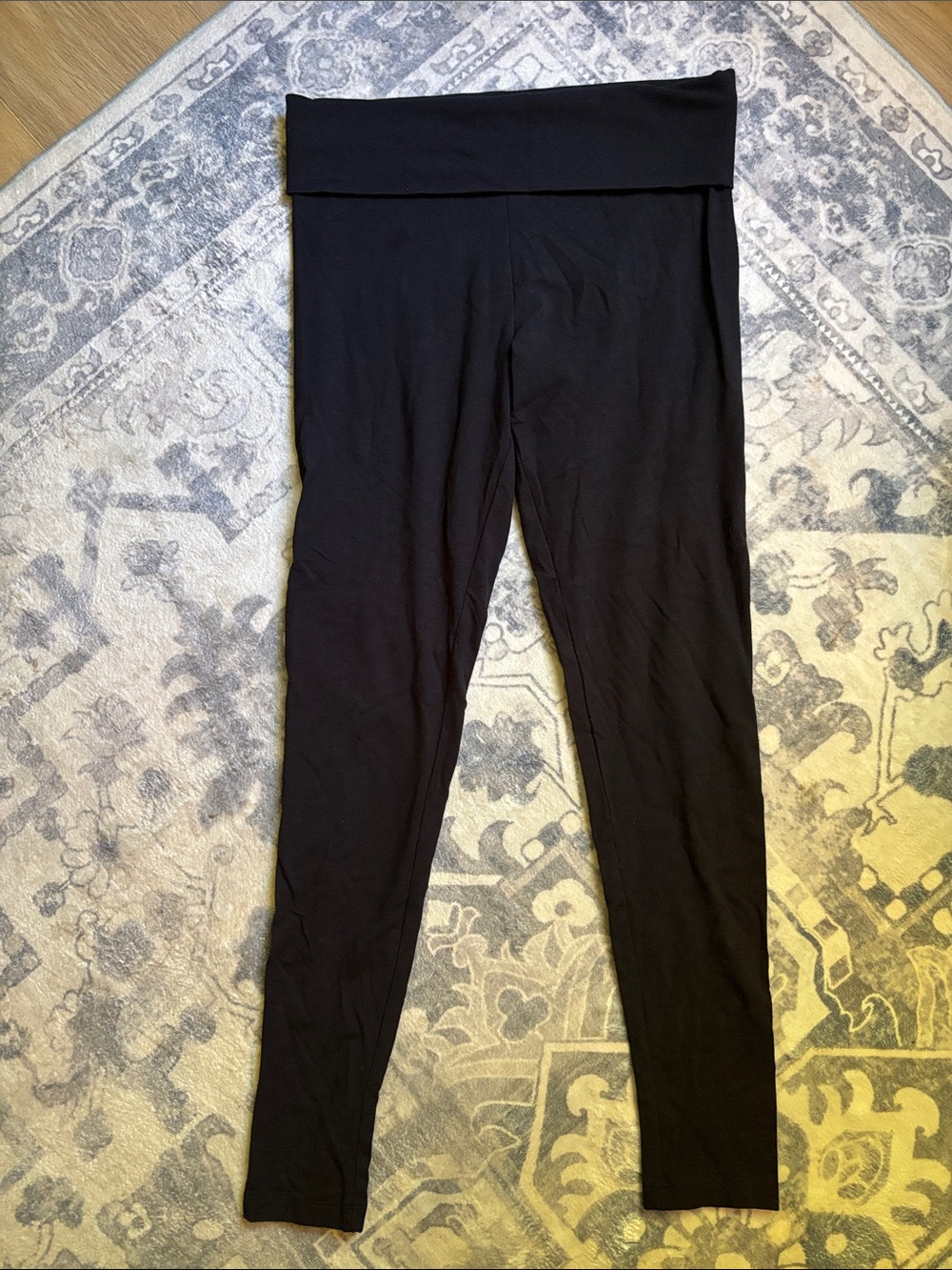 Victoria's Secret Black Fold-Over Leggings